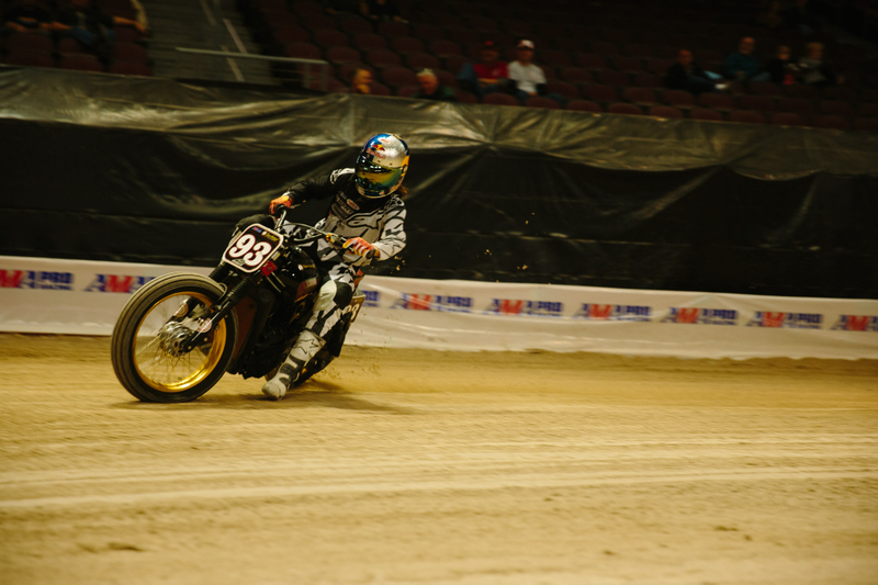 Illustration for article titled Behold The Controlled Chaos That Is Flat Track Motorcycle Racing